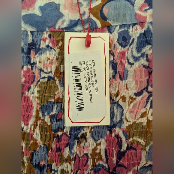 NWT Banjanan Iris Dress color Techni Floral Sudan - Picture 4 of 5